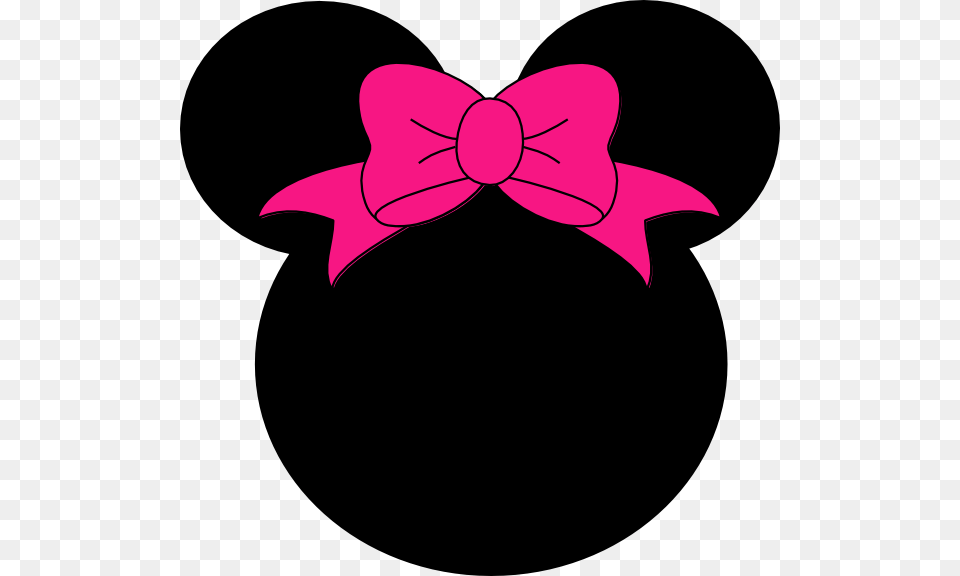 Pink Minnie Mouse Head Of Minnie Mouse, Accessories, Tie, Formal Wear, Purple Free Transparent Png