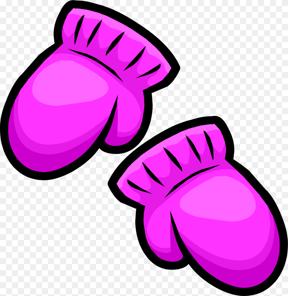 Pink Mittens Club Penguin Wiki Fandom Powered, Clothing, Glove, Purple, Produce Png Image