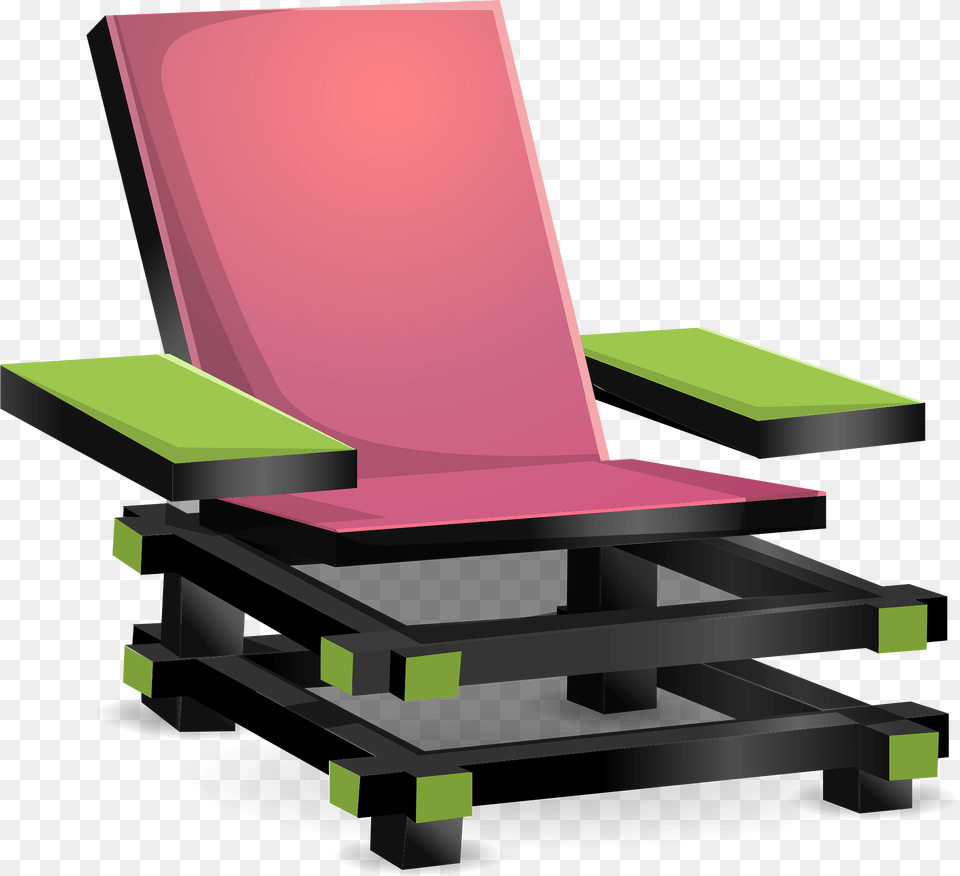 Pink Modern Armchair Clipart, Furniture, Chair Free Transparent Png