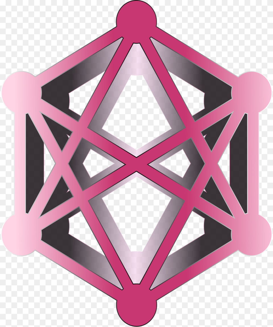 Pink Molecule Clipart, Accessories, Badge, Logo, Symbol Free Png Download