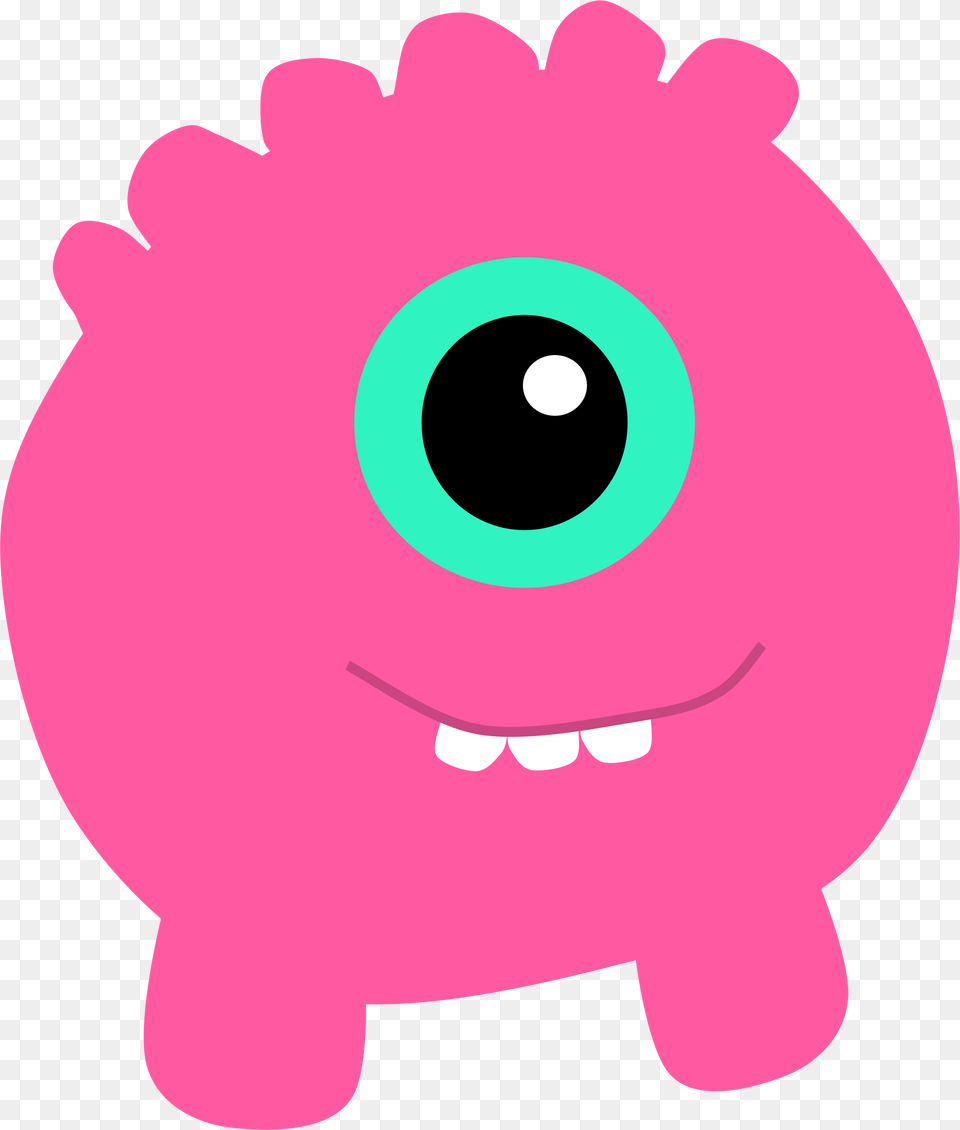 Pink Monster Icons, Plush, Toy Png