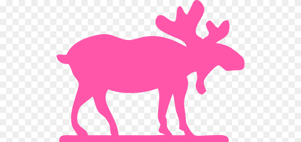 Pink Moose Clip Art, Animal, Mammal, Wildlife, Pig Png Image