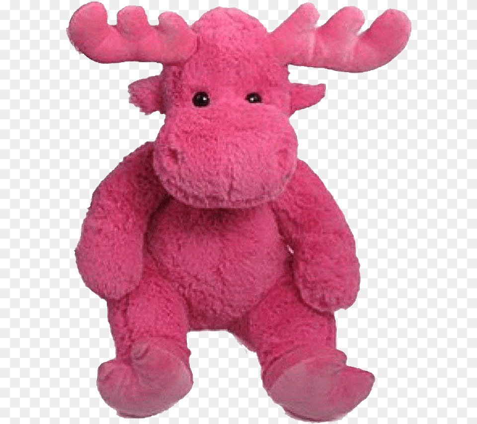 Pink Moose Plush Toy Wishpets Wishpets Plush 14 Inch Pink Sitting Moose Stuffed Animal, Teddy Bear Free Transparent Png