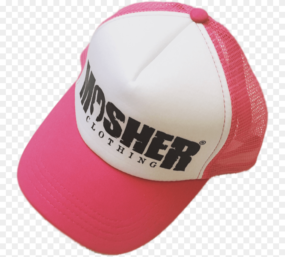 Pink Mosher Trucker Hat, Baseball Cap, Cap, Clothing Free Transparent Png