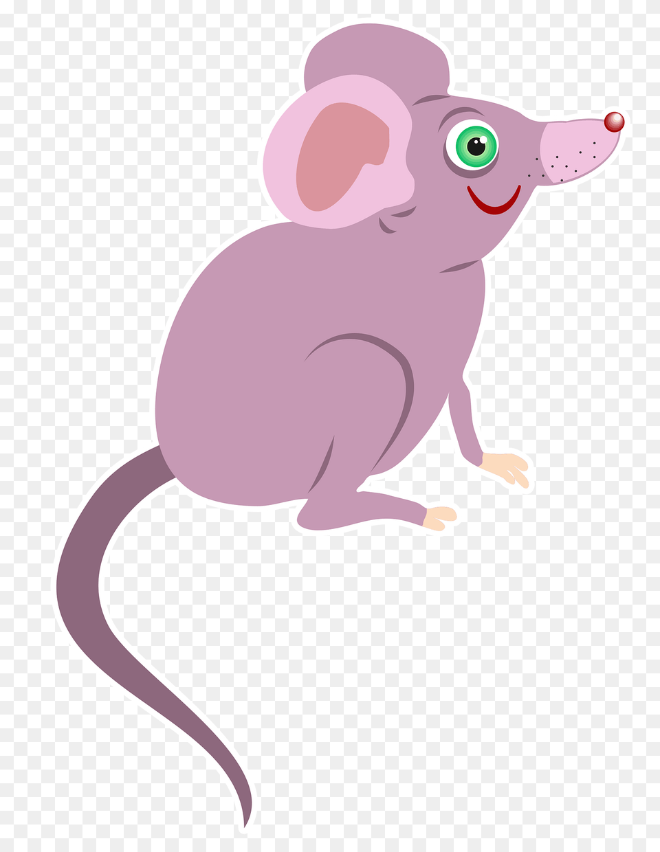 Pink Mouse Clipart, Animal, Mammal, Bear, Wildlife Free Png