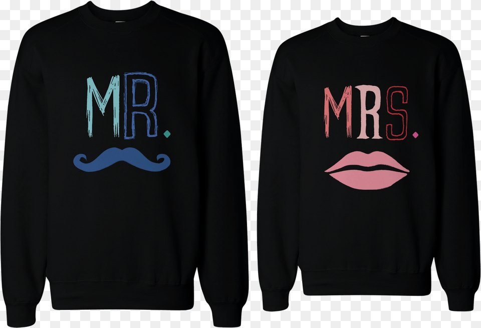 Pink Mustache, Sweatshirt, Sweater, Sleeve, Long Sleeve Png Image