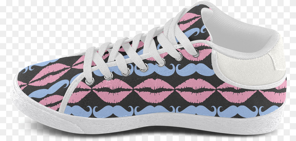 Pink Mustache Girly Pink Hipster Mustache And Lips Water Shoe, Clothing, Footwear, Sneaker Free Png Download