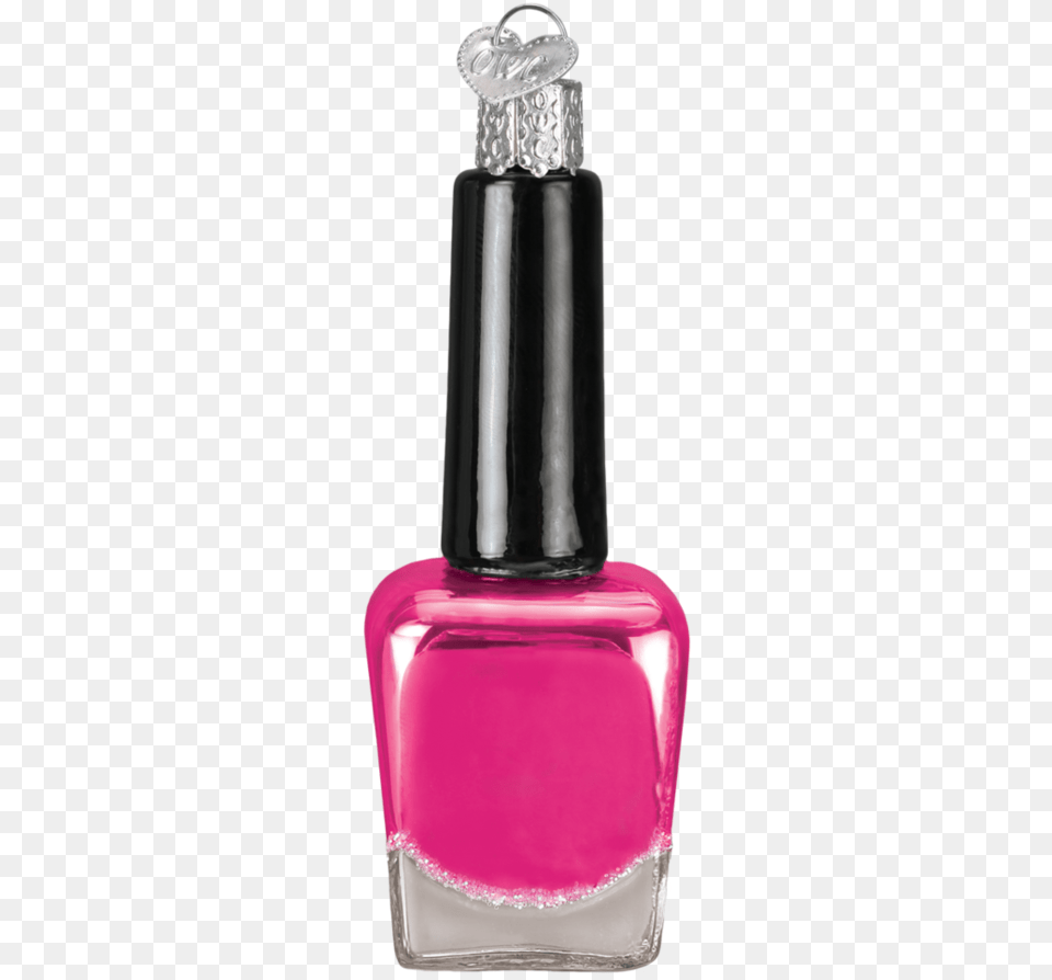 Pink Nail Polish Old World Christmas Ornament Old World Christmas, Cosmetics, Bottle, Nail Polish Free Png Download