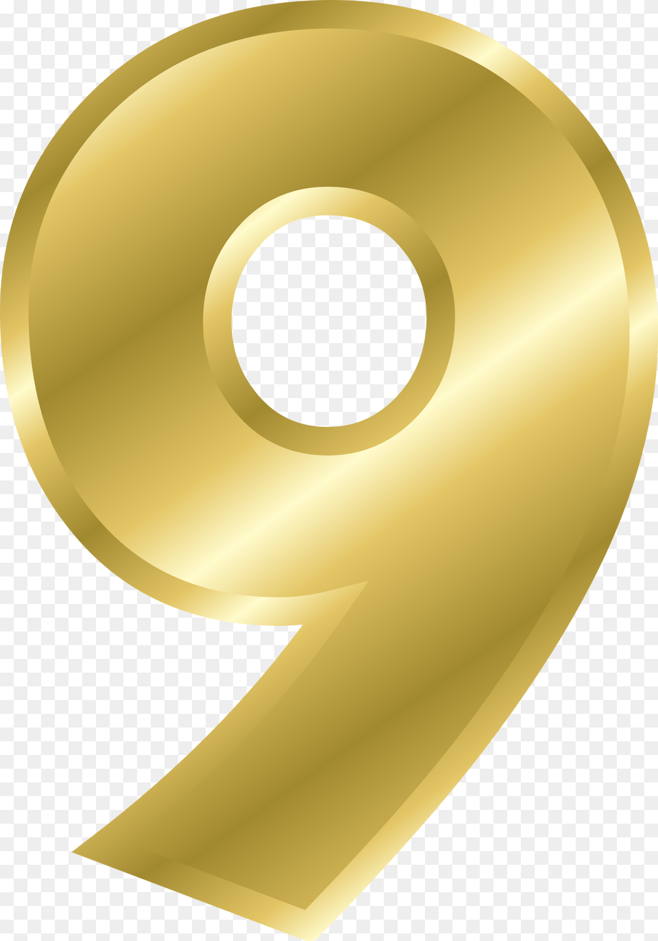 Pink Number 2 Transparent Golden 9, Symbol, Text, Gold, Disk Png Image