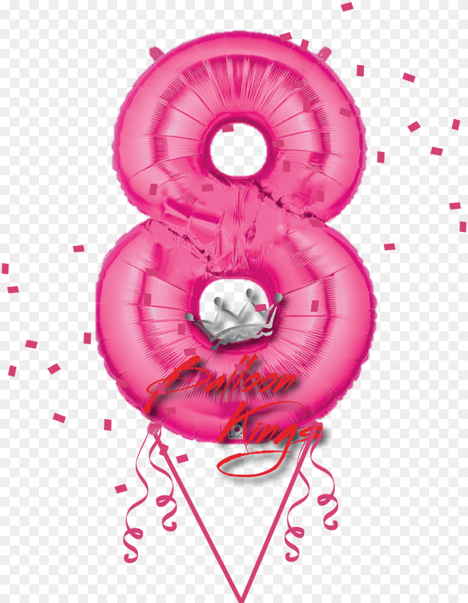 Pink Number, Balloon, Purple, Symbol, Text Png Image