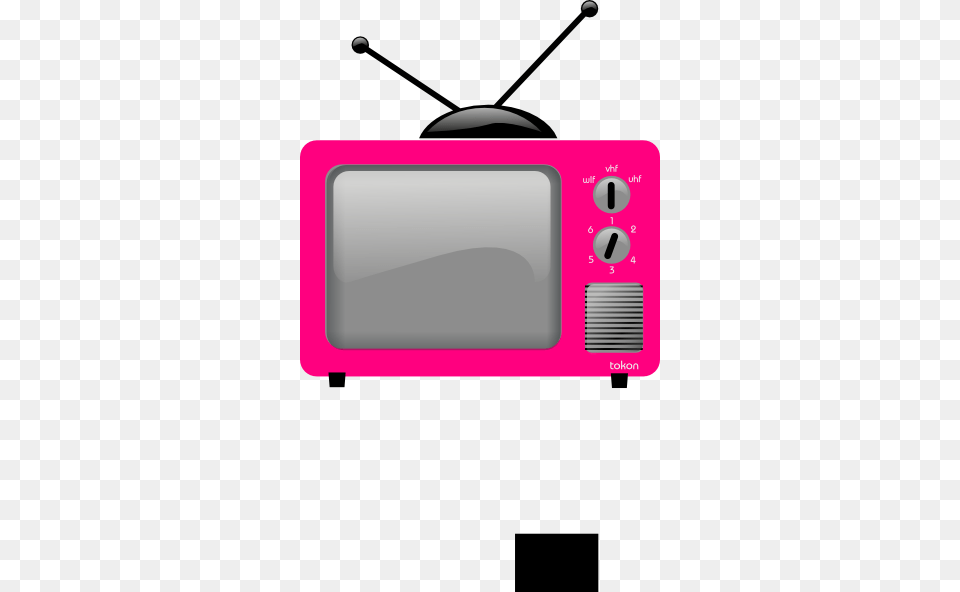 Pink Old Tv Clip Art, Computer Hardware, Electronics, Hardware, Monitor Free Png