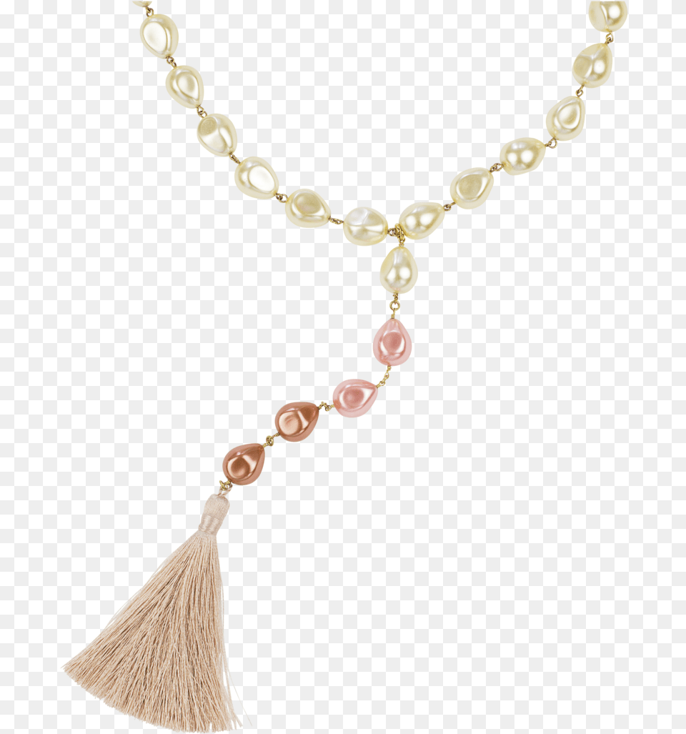 Pink Ombre Baroque Pearl Tassel Necklace Chain, Accessories, Bead, Bead Necklace, Jewelry Free Png Download