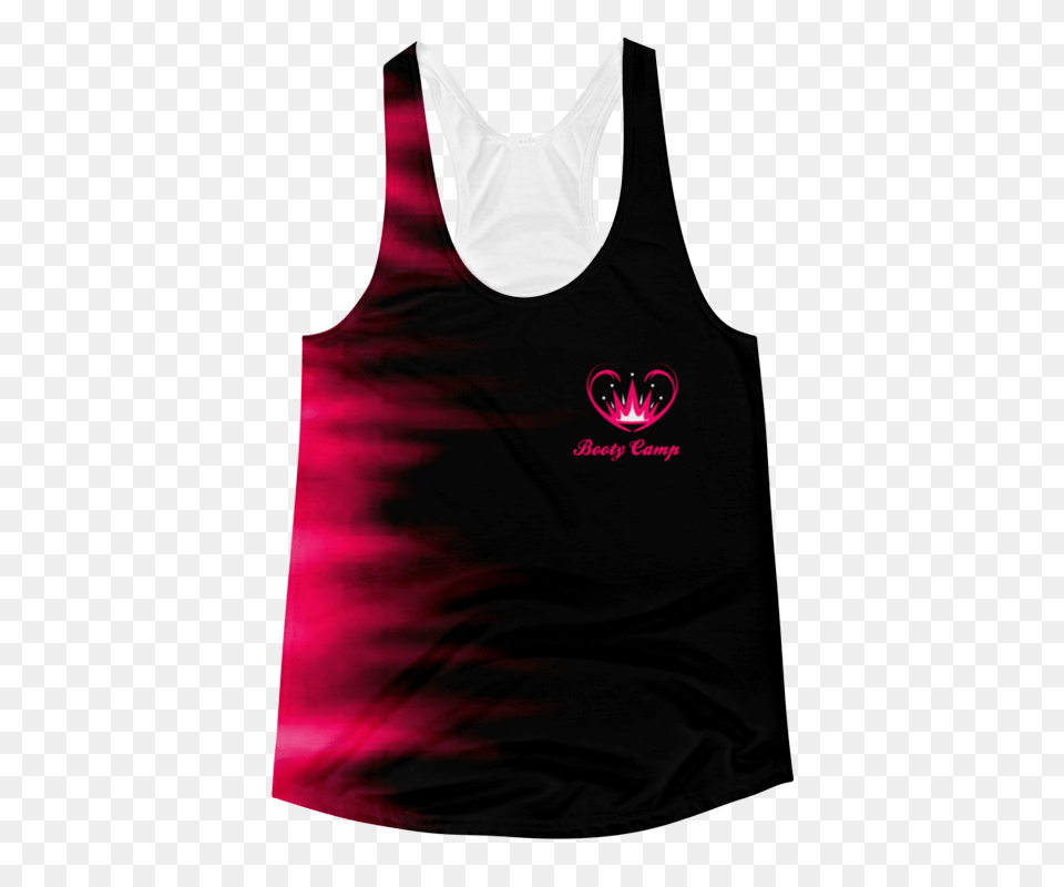 Pink Ombre Flames Tank Top Empowered Fitness, Clothing, Tank Top, Vest Png