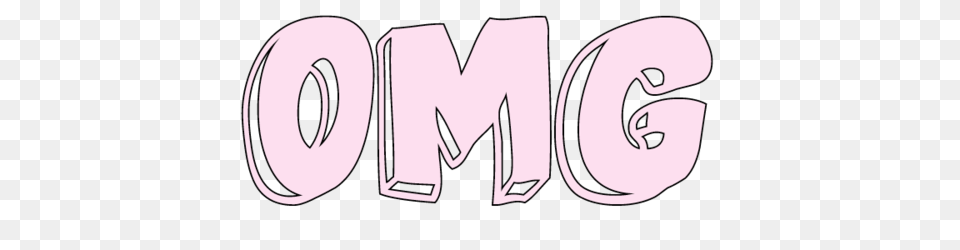 Pink Omg Sticker, Logo, Text, Symbol Png