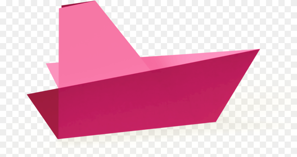 Pink Origami Boat Construction Paper, Art Free Transparent Png