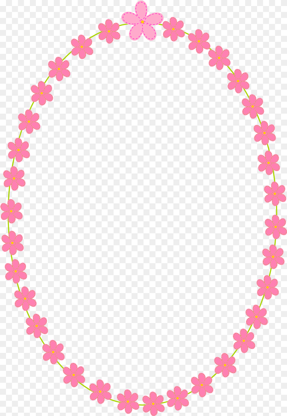 Pink Oval Frame Clipart Hello Kitty Circle Frame, Flower, Plant, Accessories, Flower Arrangement Png
