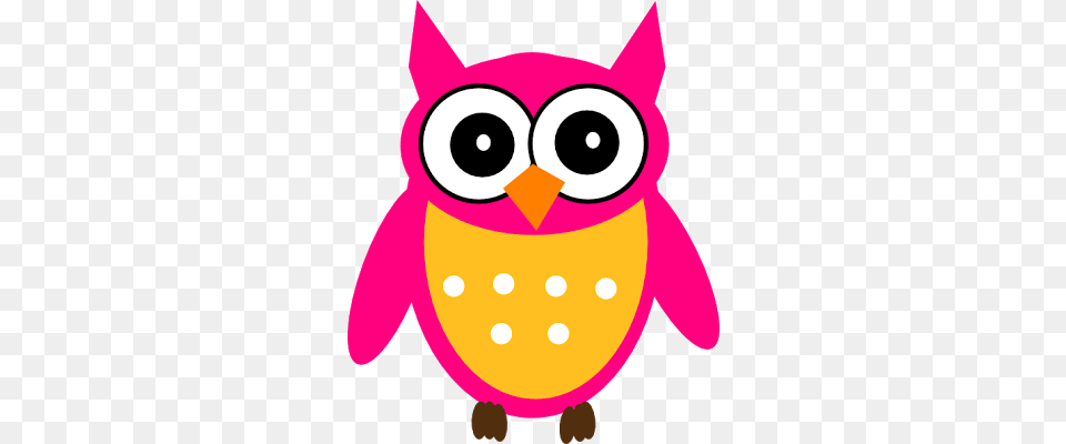 Pink Owl Clip Art, Animal, Bear, Mammal, Wildlife Png Image