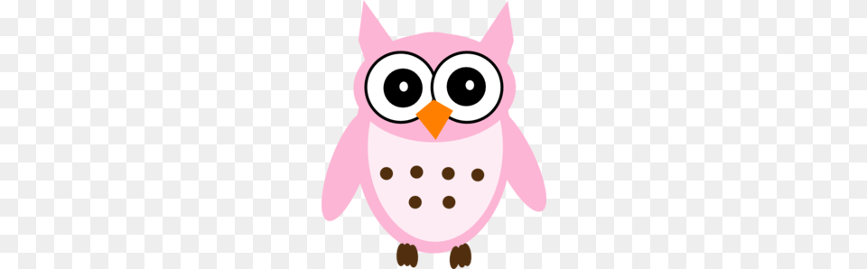 Pink Owl Clip Art, Animal, Bear, Mammal, Wildlife Png Image