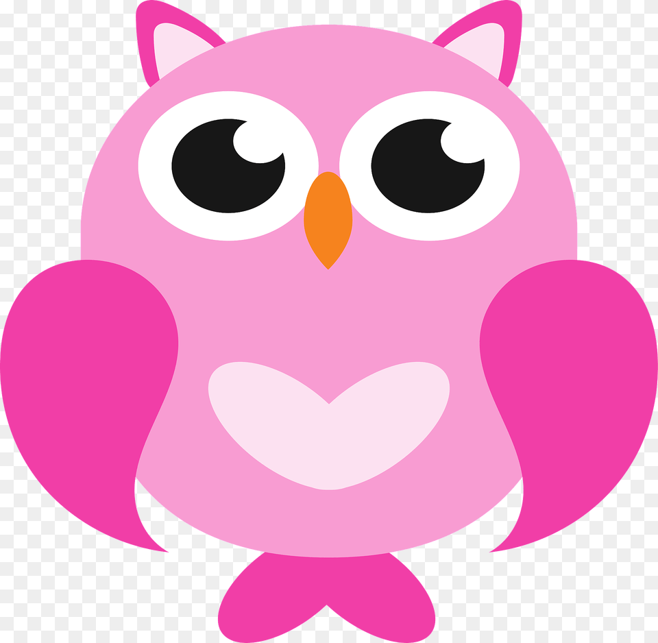 Pink Owl Clipart, Animal, Mammal, Rat, Rodent Png Image