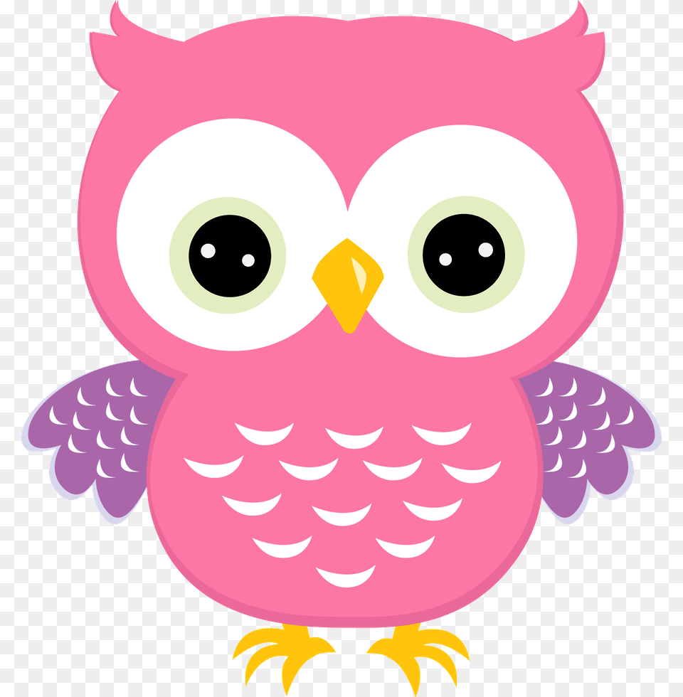 Pink Owl Clipart, Baby, Person, Face, Head Png