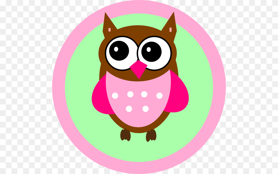 Pink Owl Tag Clip Art, Animal, Cat, Mammal, Pet Free Png
