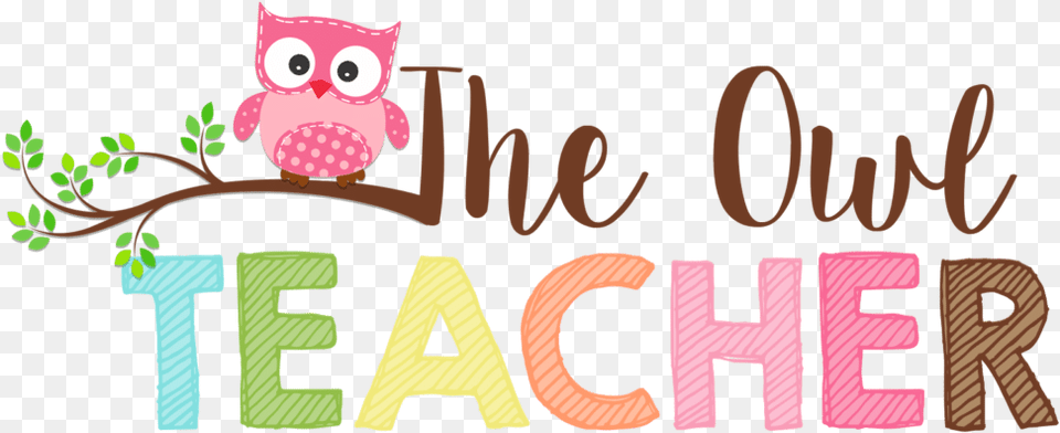 Pink Owl Teacher Hd Clipart Pink Teacher Owls, Text Free Png Download