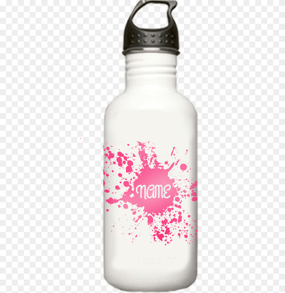 Pink Paint Splatter, Bottle, Water Bottle, Shaker Free Png