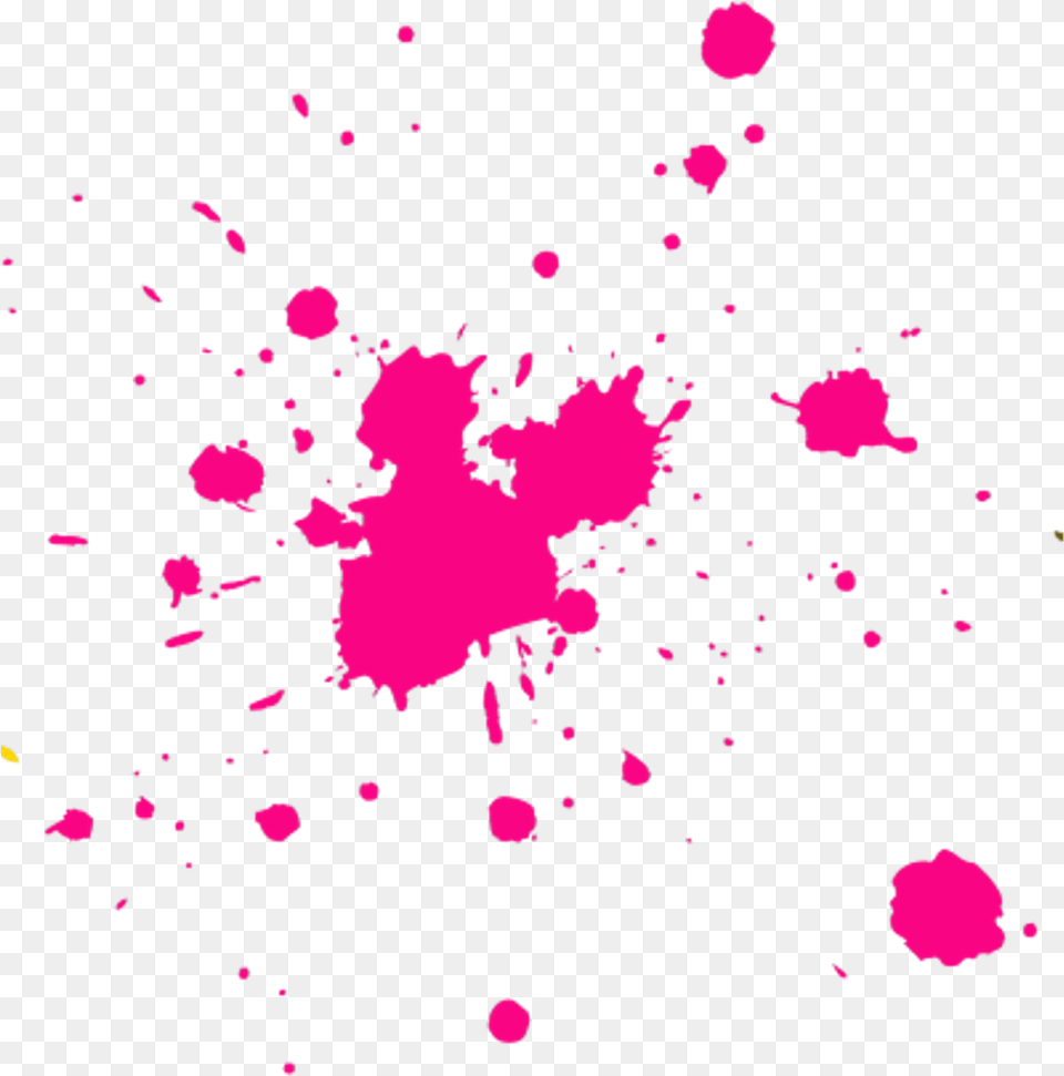 Pink Paint Splatter, Purple, Stain, Paper Free Png Download