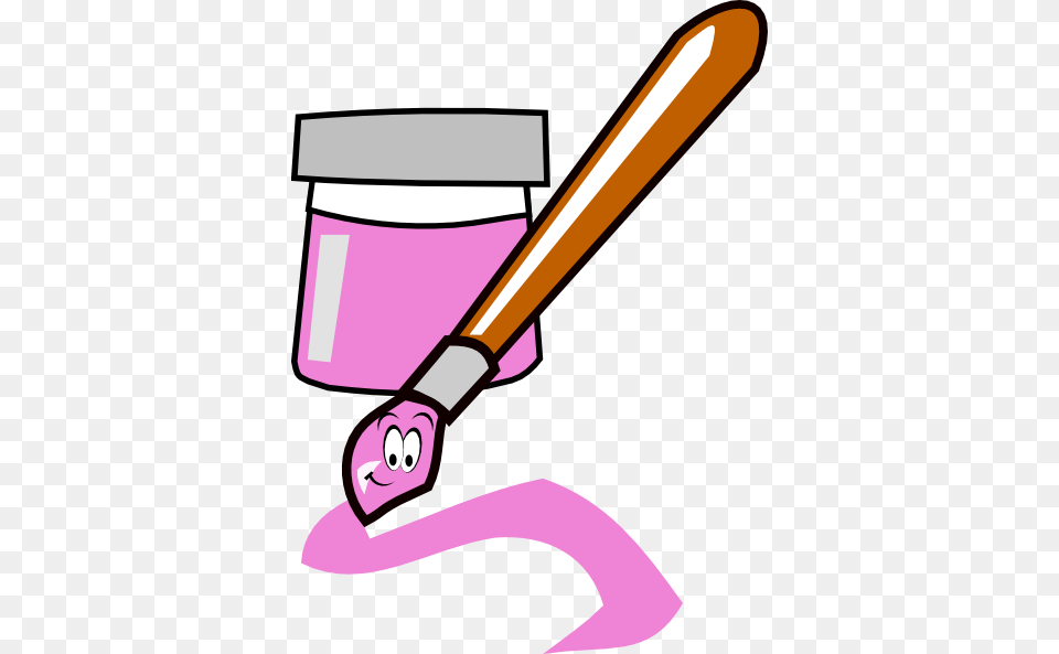 Pink Paintbrush Clip Art For Web, Brush, Device, Tool, Smoke Pipe Free Transparent Png