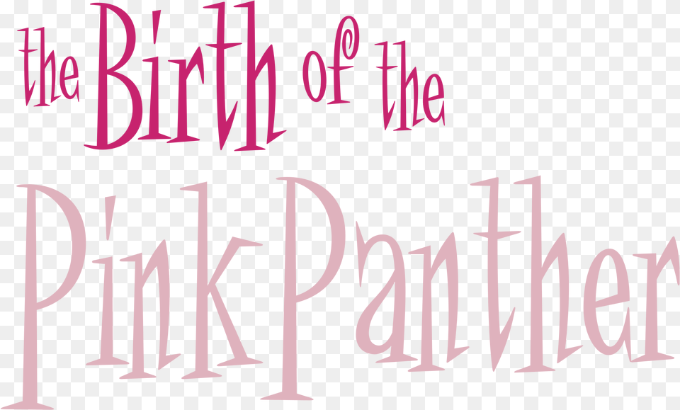 Pink Panther, Text Png Image