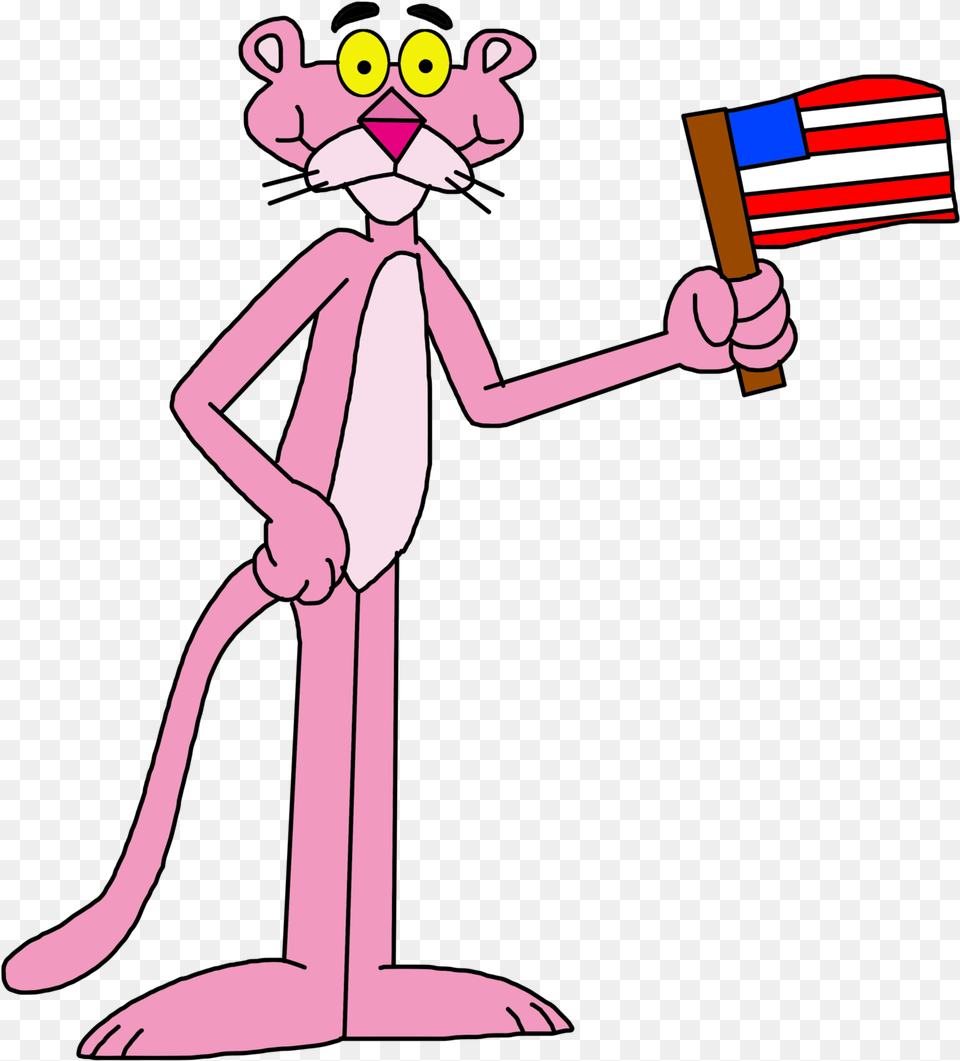 Pink Panther 4th Of July Pink Panther, Cartoon, Animal, Kangaroo, Mammal Free Transparent Png