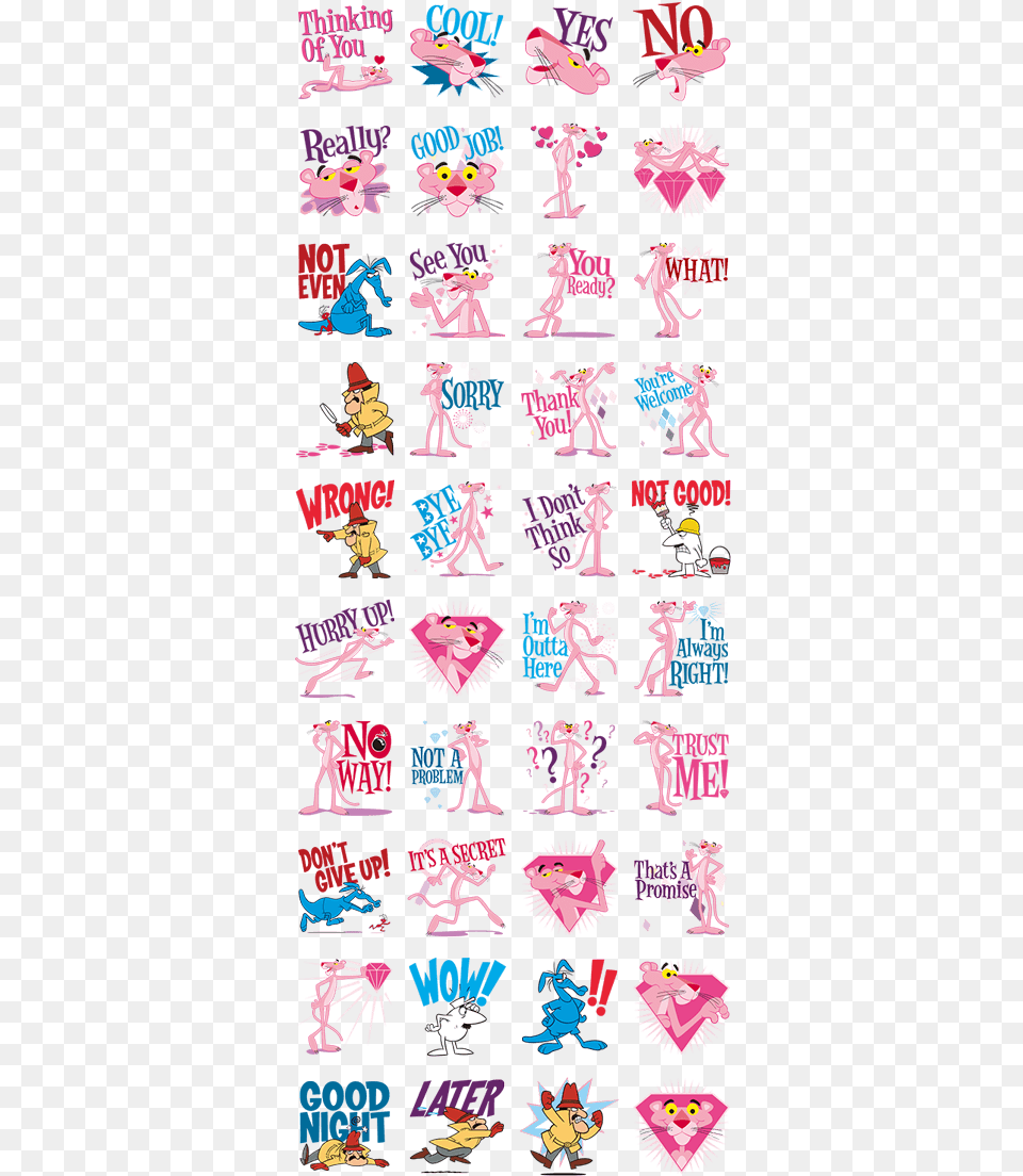 Pink Panther Baby Pink Panther Sticker, Book, Publication, Comics, Person Free Png Download