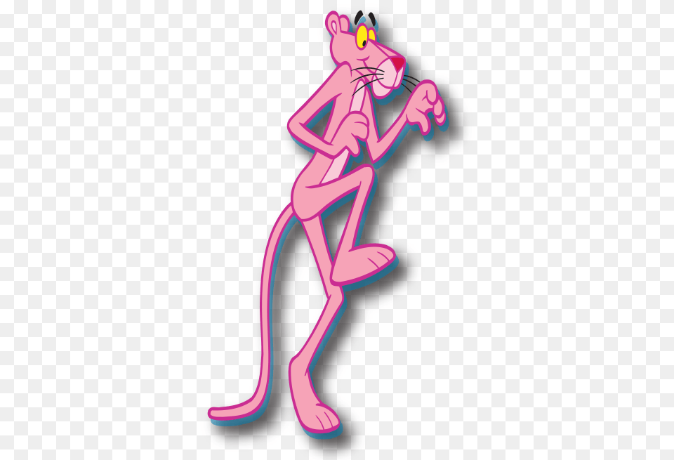Pink Panther Bingo Ink Marker Licensed Novelty Arrow, Cartoon, Person, Purple Free Png Download