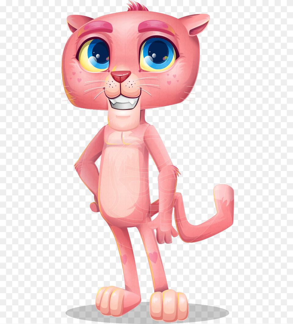 Pink Panther Cartoon Vector Character Pink Panther Holding A Blank Board, Baby, Person Png