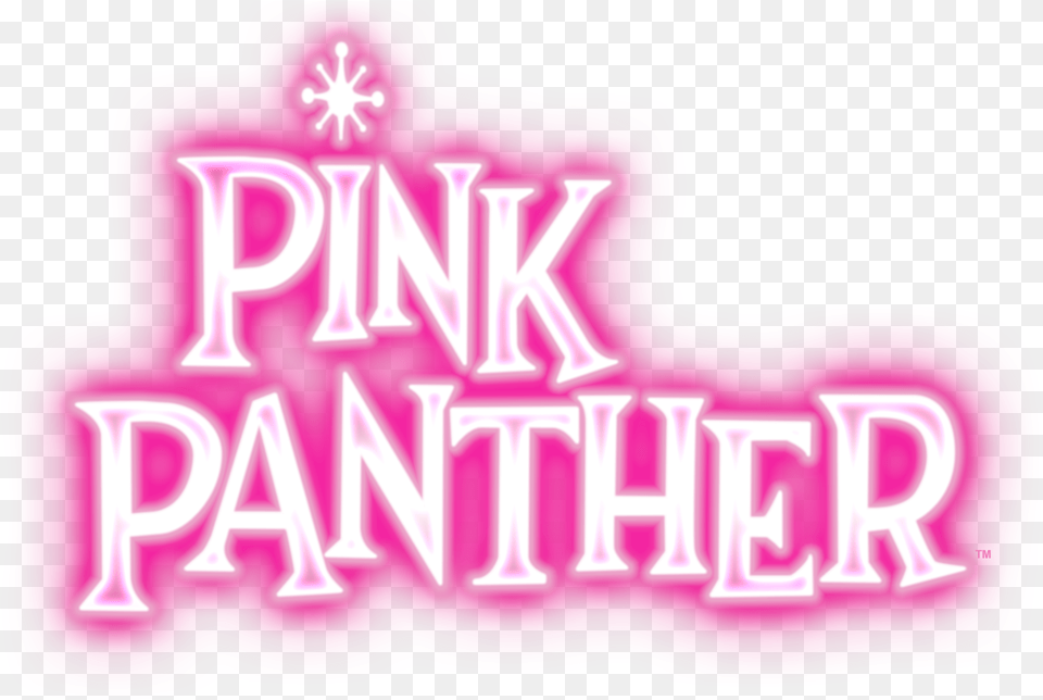 Pink Panther Game Series Logo Graphic Design, Light, Purple, Neon, Dynamite Png