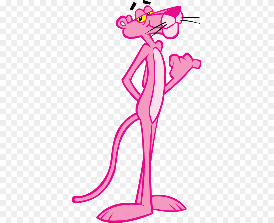 Pink Panther Hitchhiking, Cartoon, Animal Free Transparent Png
