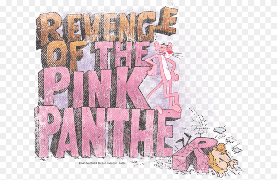 Pink Panther Revenge Men S Regular Fit T Shirtclass Illustration, Book, Comics, Publication, Purple Free Png