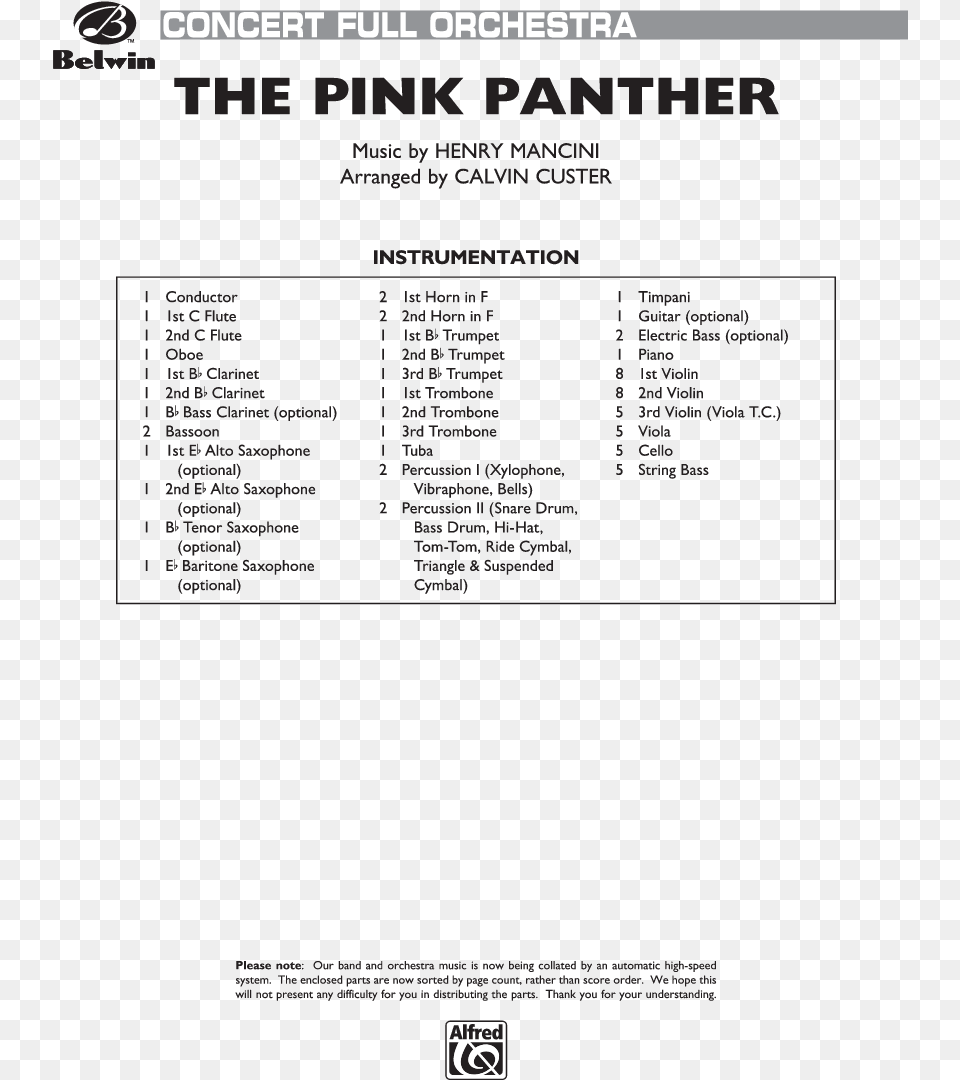 Pink Panther The Thumbnail Christmas Sing Along Sheet Music, Page, Text, Advertisement, Poster Png Image