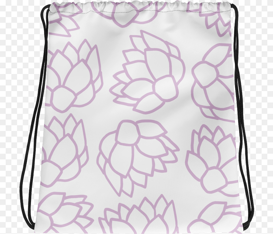 Pink Pastel Flowers Drawstring Bag Messenger Bag, Pattern, Accessories, Handbag, Home Decor Png Image