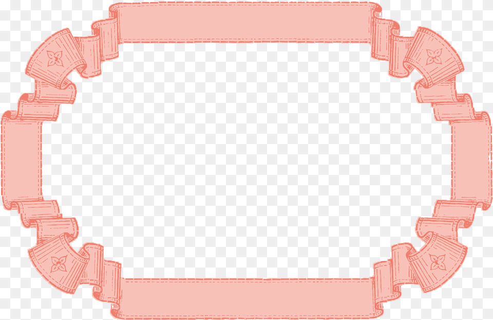 Pink Pastel Frame, Oval, Accessories, Bracelet, Jewelry Free Png