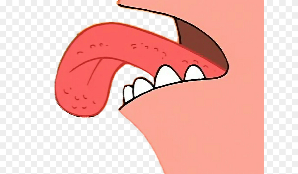 Pink Patrick Spongebob Lick Patrickstar Patricklicking, Body Part, Mouth, Person, Teeth Free Png Download
