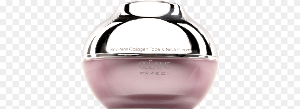 Pink Pearl Collagen Face And Neck Cream Perfume, Bottle, Cosmetics, Head, Person Png