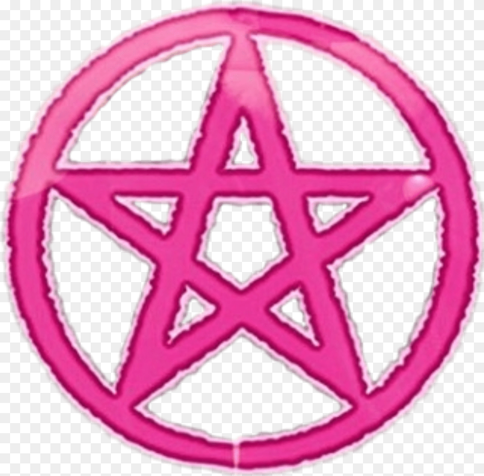 Pink Pentagram Pagan Feminine Symbols Png Image