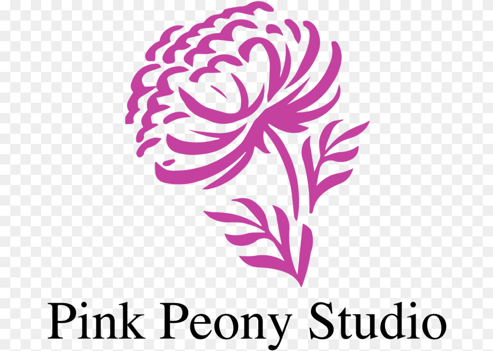 Pink Peony, Plant, Flower, Person, Art Png Image