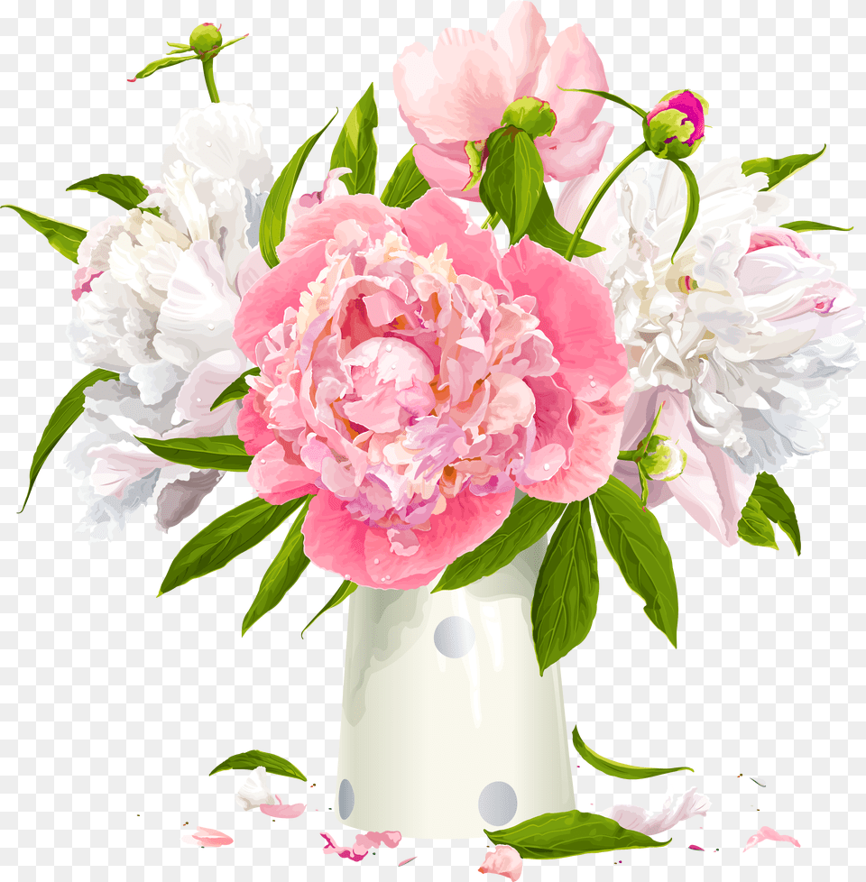 Pink Peony Clipart, Flower, Flower Arrangement, Flower Bouquet, Plant Free Png Download