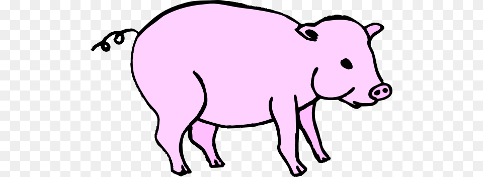 Pink Pig Clip Art, Animal, Mammal, Hog, Boar Free Png