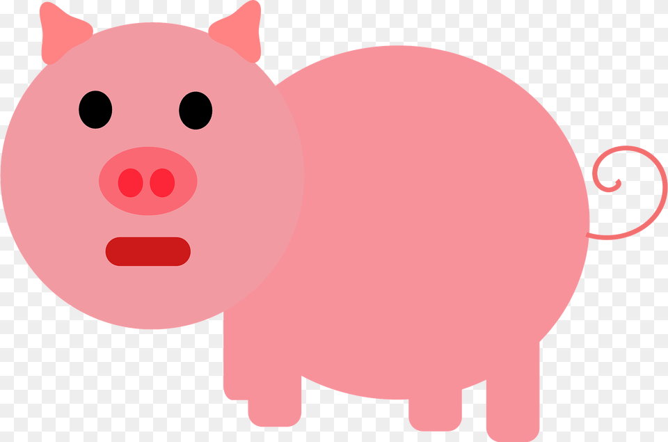 Pink Pig Clipart, Piggy Bank, Animal, Bear, Mammal Png