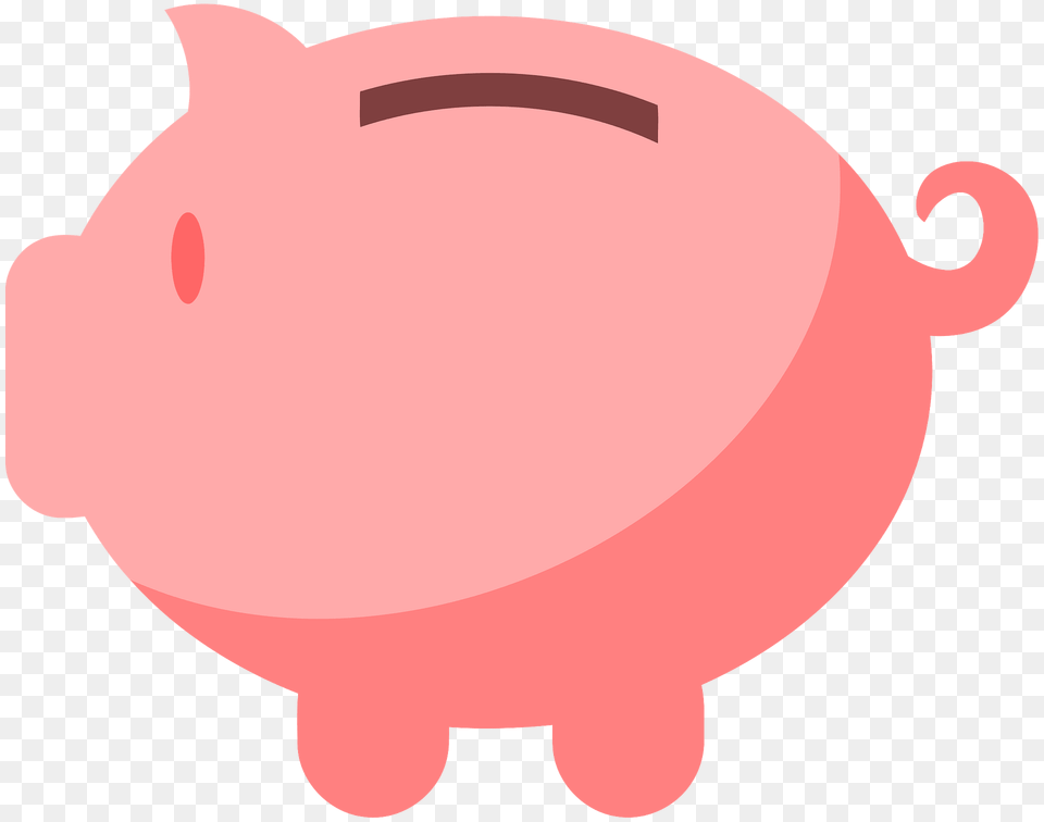 Pink Piggy Bank Clipart, Piggy Bank, Animal, Mammal, Pig Png Image