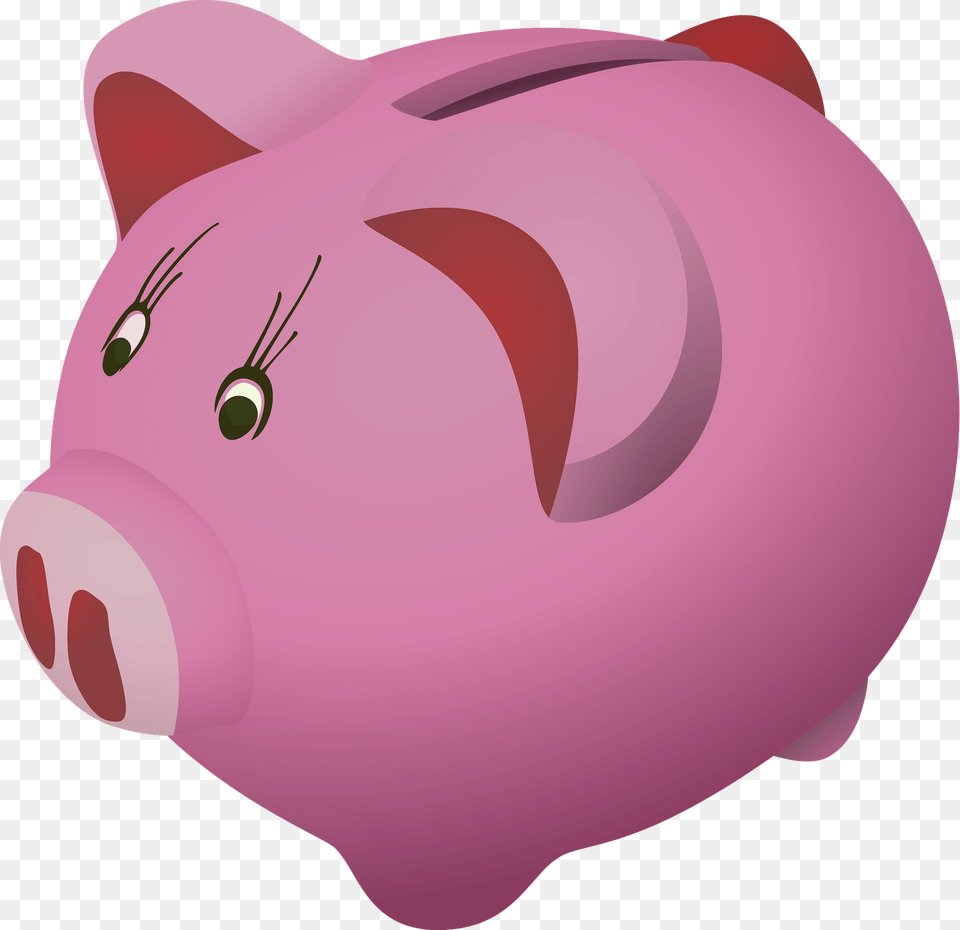 Pink Piggy Bank Clipart, Piggy Bank, Animal, Fish, Sea Life Free Png