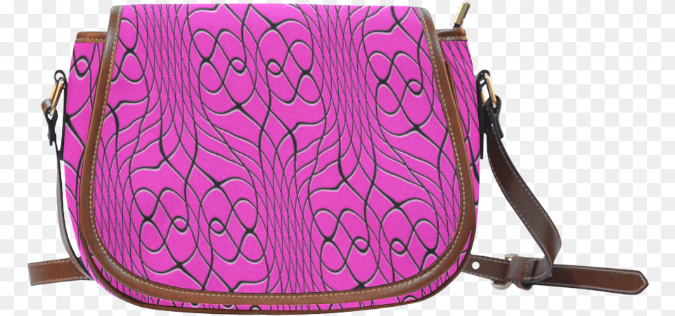 Pink Pineapple Twist Saddle Baglarge Beauty And The Beast Saddle Bag, Accessories, Handbag, Purse Free Transparent Png